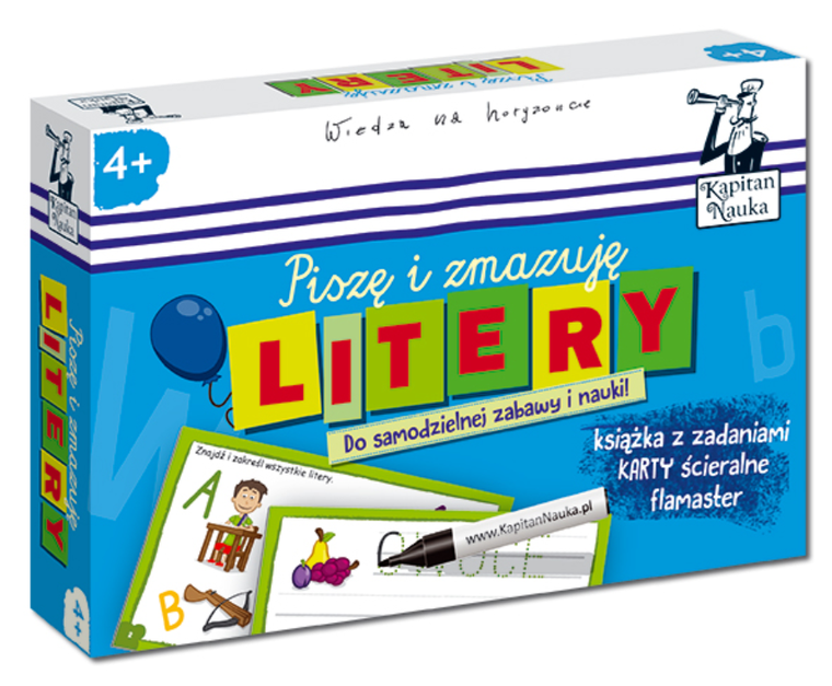 Kapitan Nauka. Litery. Piszę i zmazuję