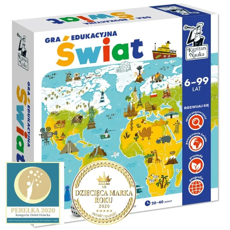 Kapitan Nauka. Świat, gra edukacyjna