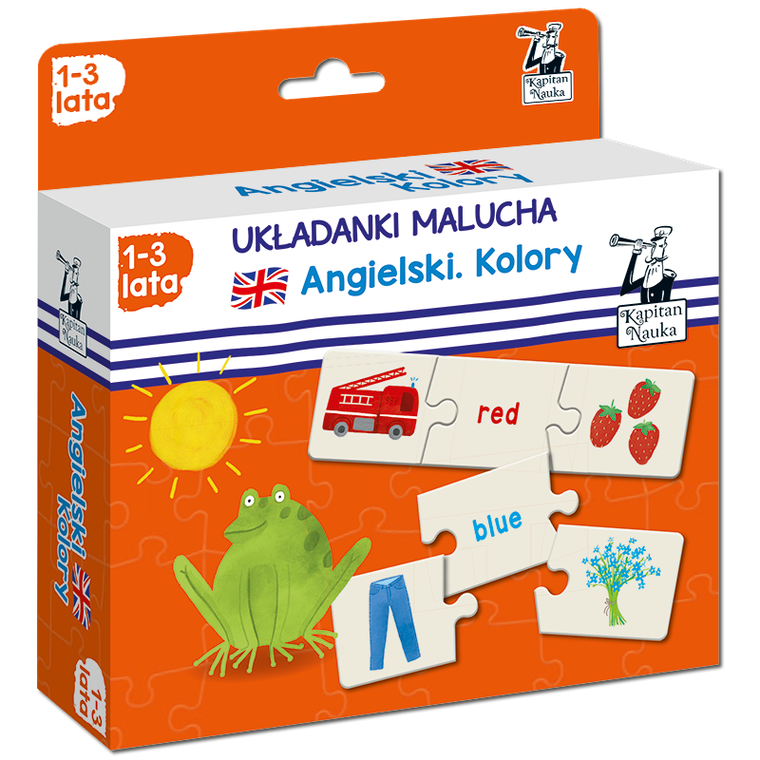 Kapitan Nauka. Układanki malucha. Angielski. Kolory