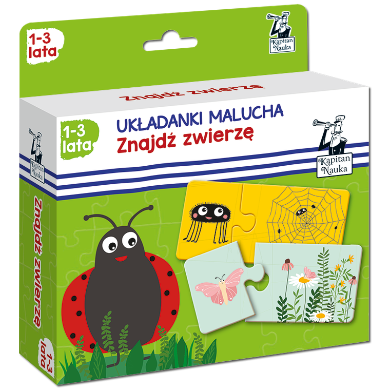 Kapitan Nauka. Układanki malucha. Znajdź zwierzę