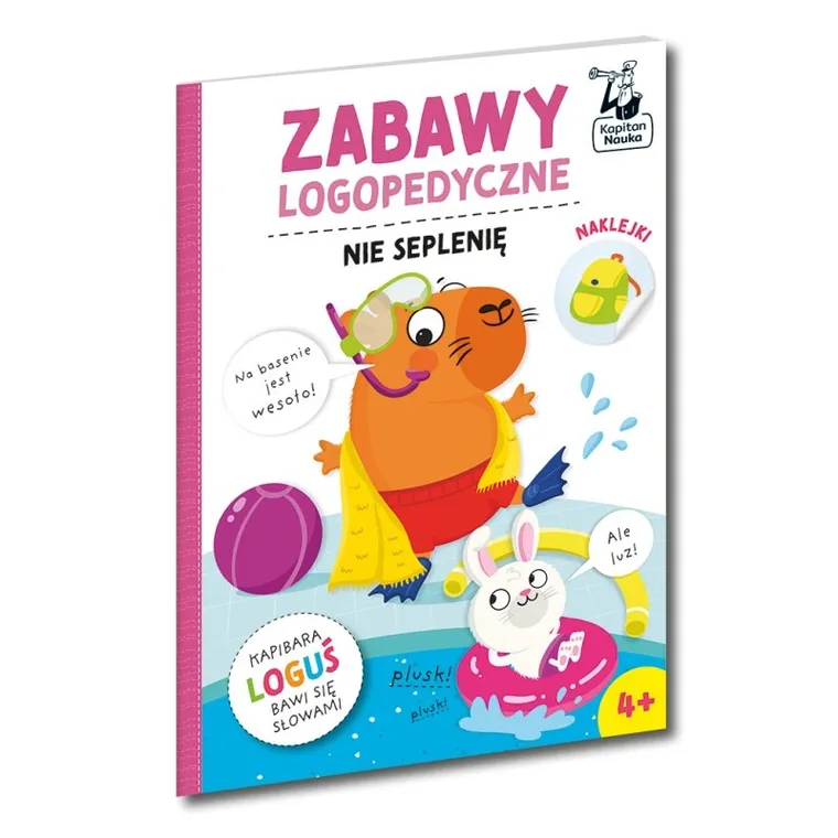 Kapitan Nauka. Zabawy logopedyczne. Kaibara Loguś. Nie seplenię