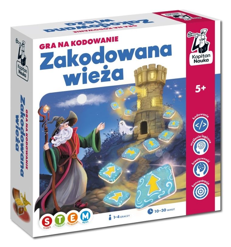 Kapitan Nauka, Zakodowana wieża, gra na kodowanie