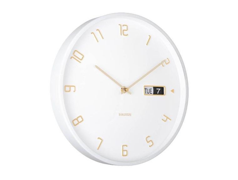 Karlsson, zegar ścienny, Data Flip, ø 30 cm