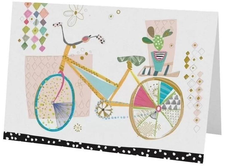 Karnet B6 + koperta, rower