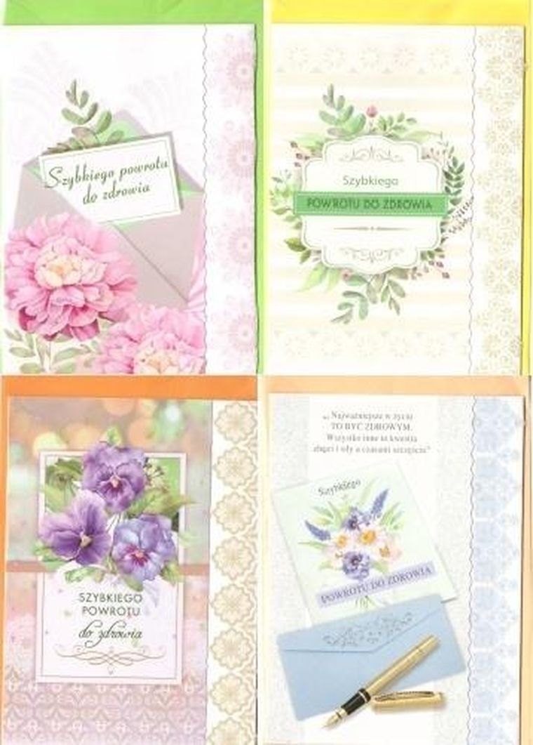 Karnet B6, brokat, Powrotu... 10 szt., mix