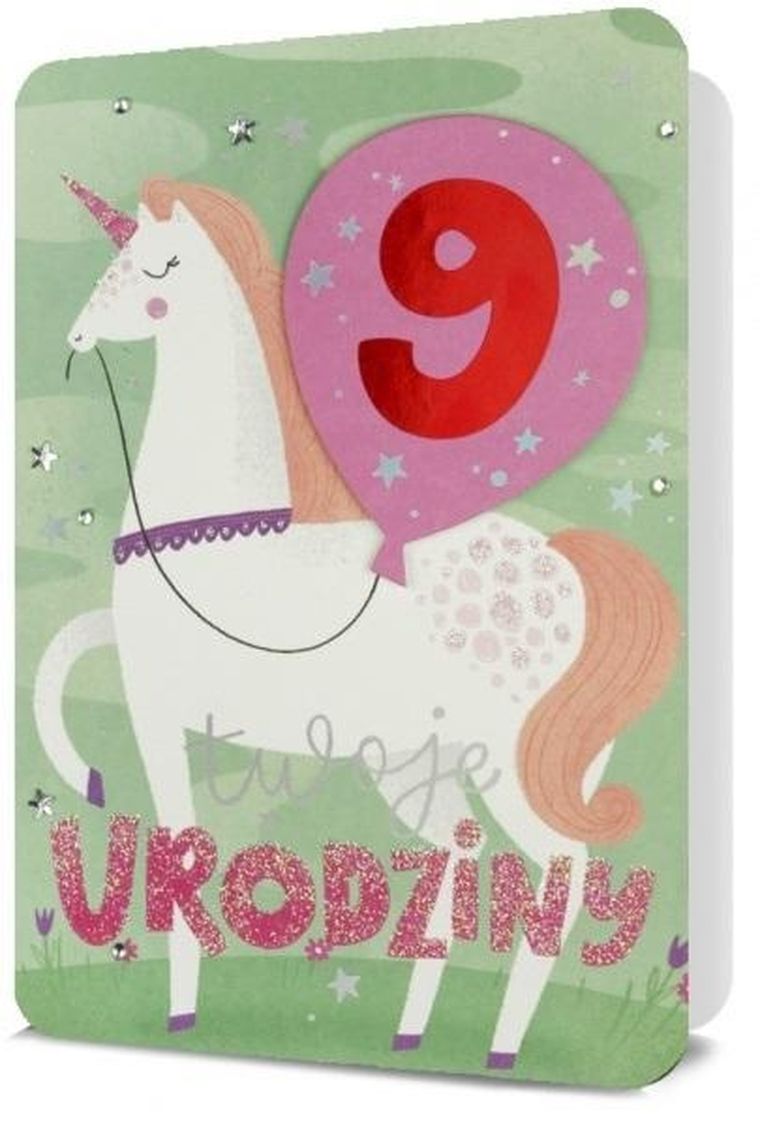 Karnet B6, urodziny, wymienne cyfry