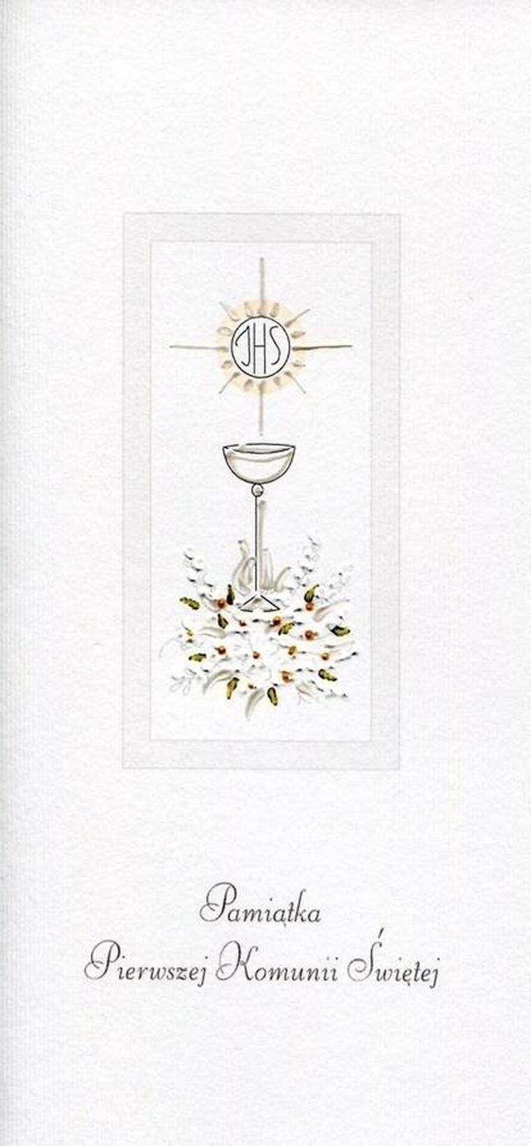 Karnet Komunia, kielich srebrny