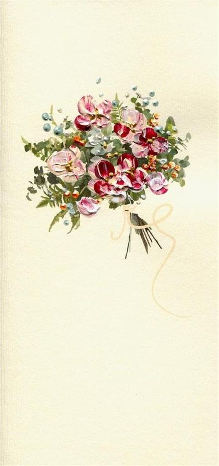 Karnet kwiaty, bukiet