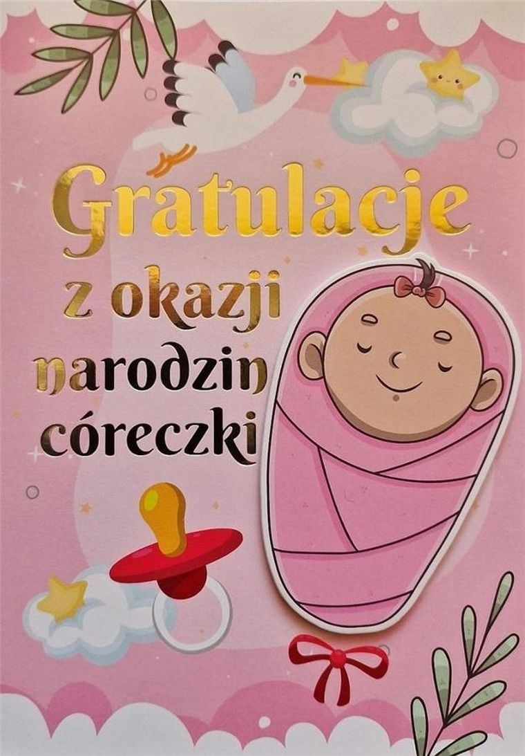 Karnet narodziny, dziewczynka