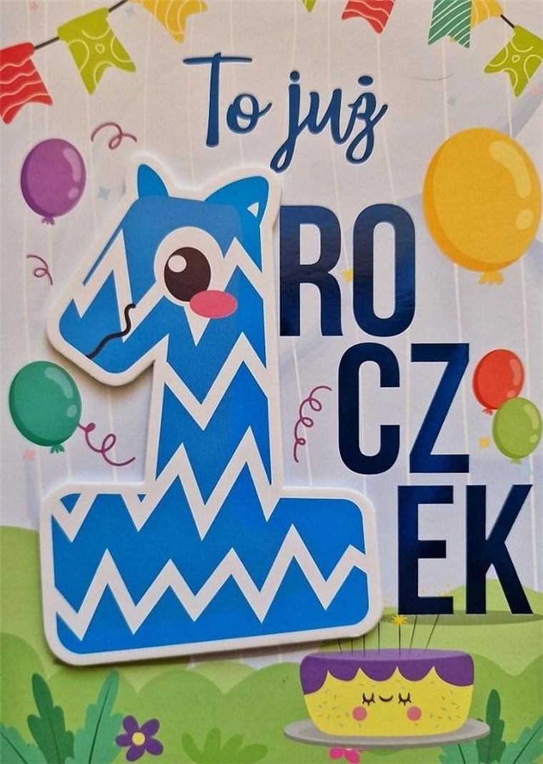 Karnet roczek, chłopiec