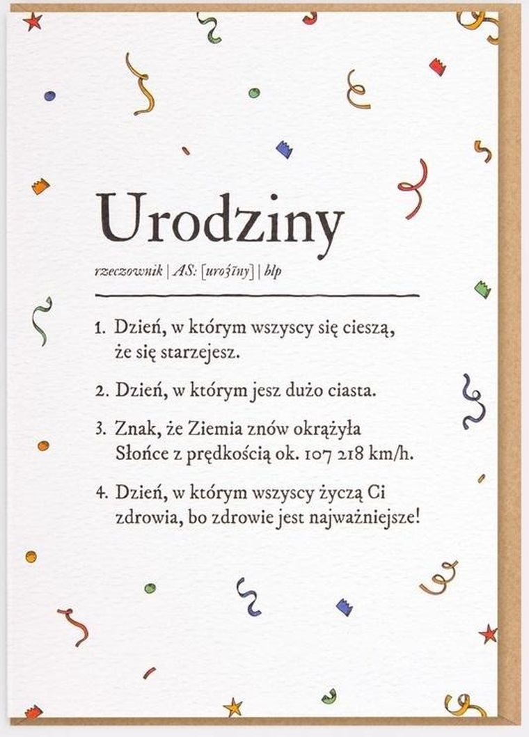 Karnet urodziny, definicja