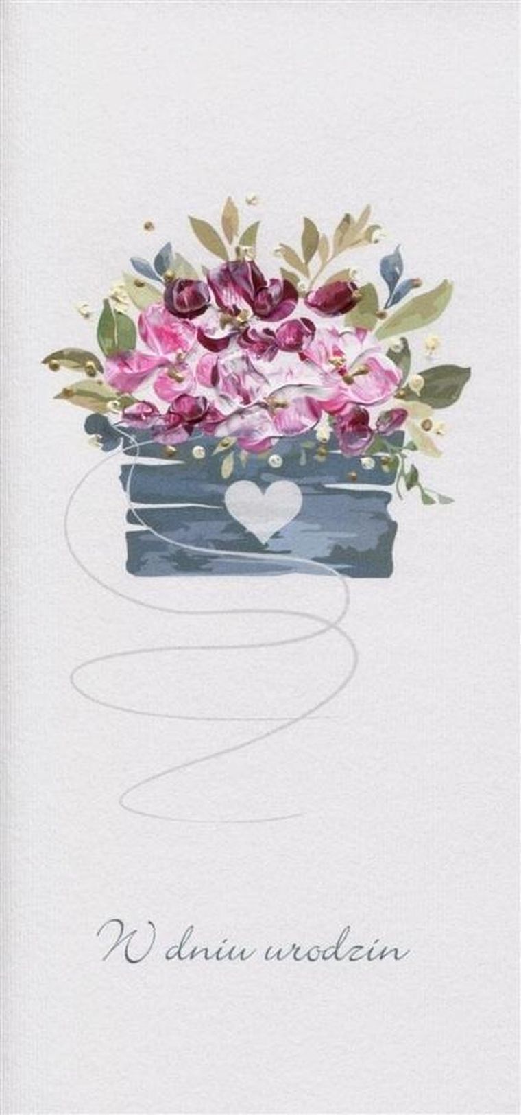Karnet Urodziny, Kwiaty w skrzynce