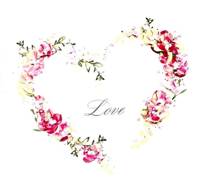 Karnet walentynki, kwadrat, love
