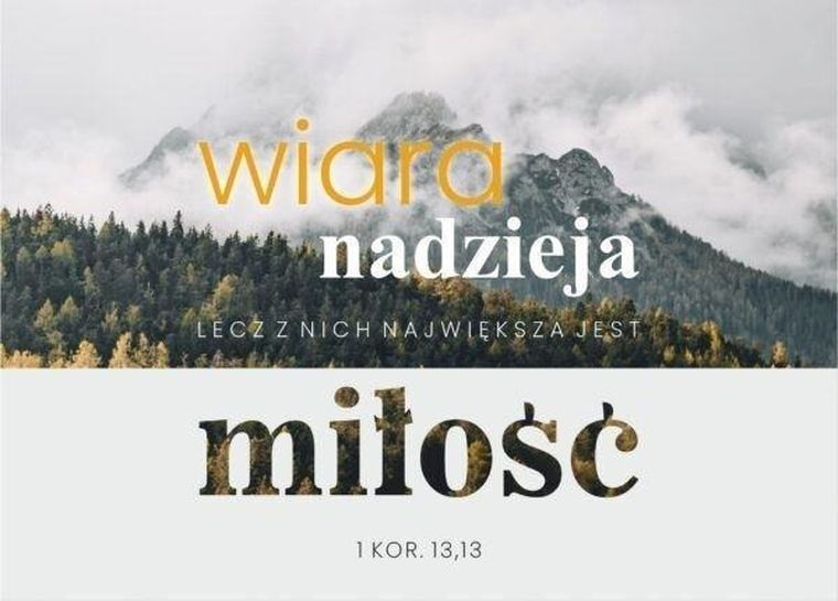 Karnet, Wiara, nadzieja, miłość, góry