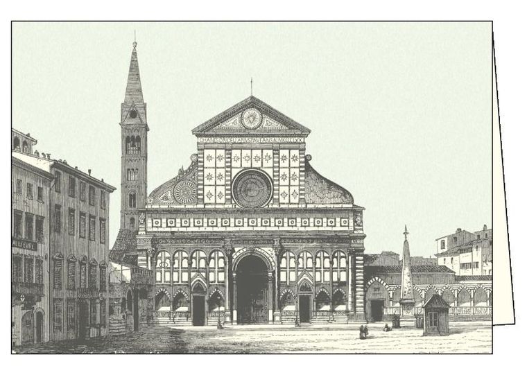 Karnet z kopertą, Firenze Basilica S, Maria