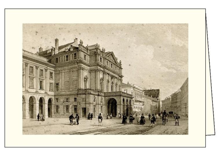 Karnet z kopertą, Milano, Teatro alla Scala