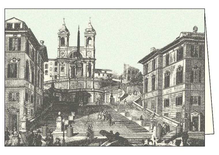 Karnet z kopertą, Roma, Chiesa della Trinita