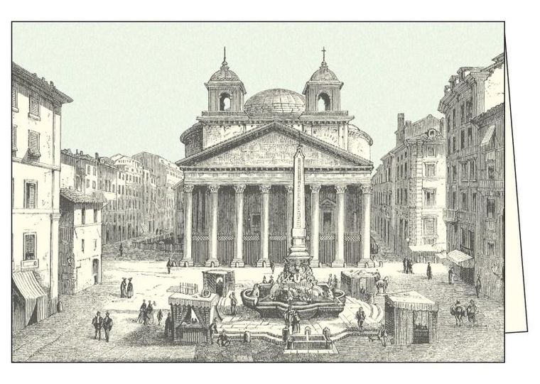 Karnet z kopertą, Roma Piazza della Rotonda
