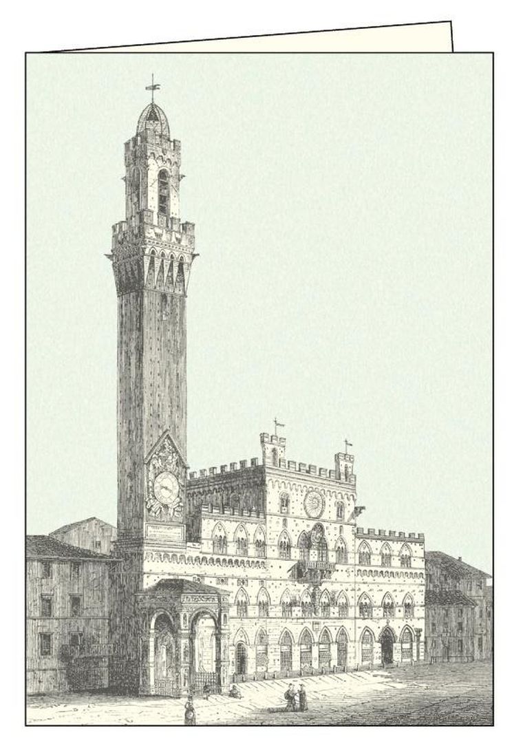 Karnet z kopertą, Siena Piazza del Campo