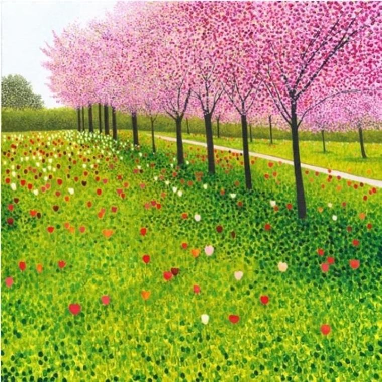 Karnet z kopertą, tulipany