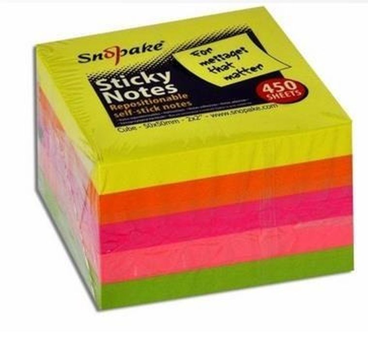 Karteczki samoprzylepne 50-50 neon 400 kartek