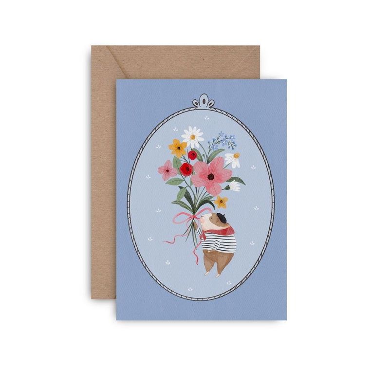 Kartka z podziękowaniem, Merci