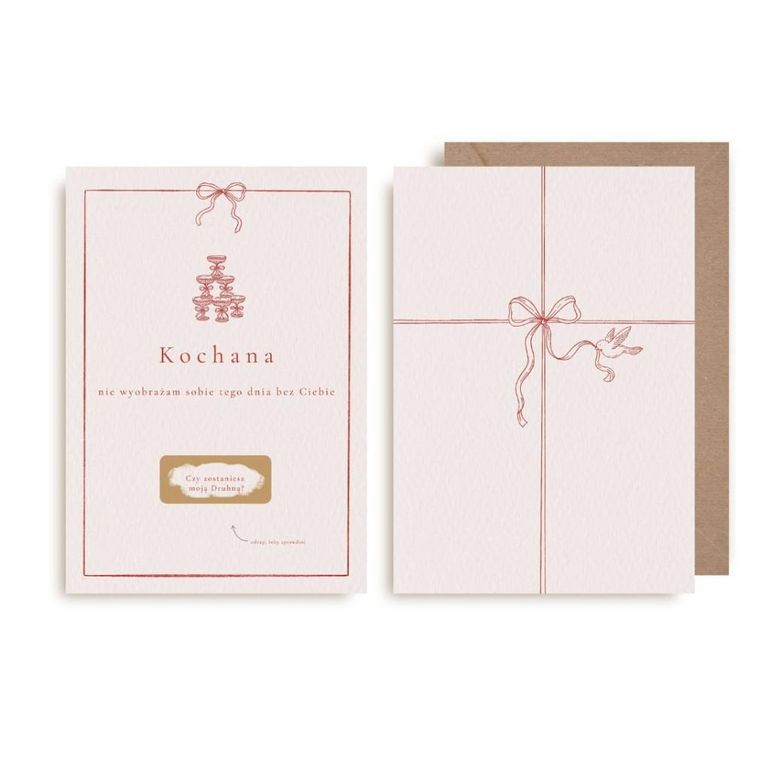 Kartka zdrapka, Czy zostaniesz moją Druhną?