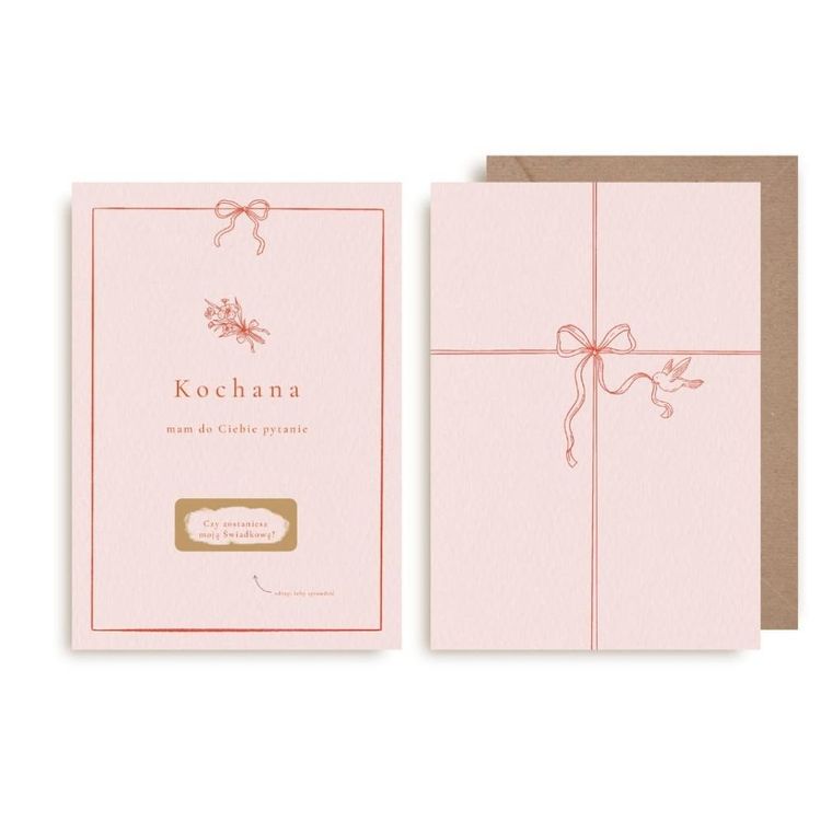 Kartka zdrapka, Czy zostaniesz moją Świadkową?