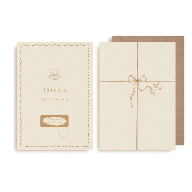 Kartka zdrapka, Tatusiu, kocham Cię