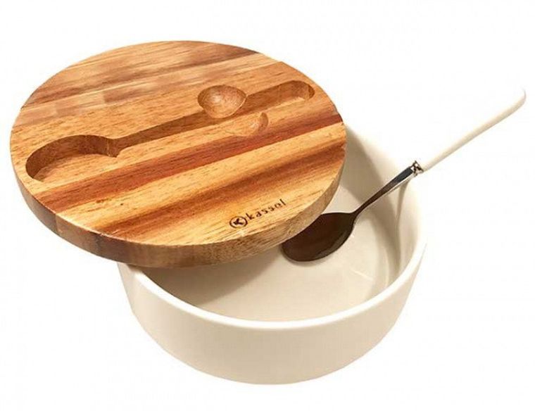 Kassel, cukiernica porcelanowa z łyżeczką