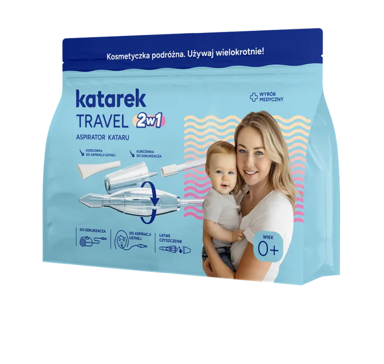 Katarek Travel, aspirator podróżny, 2w1