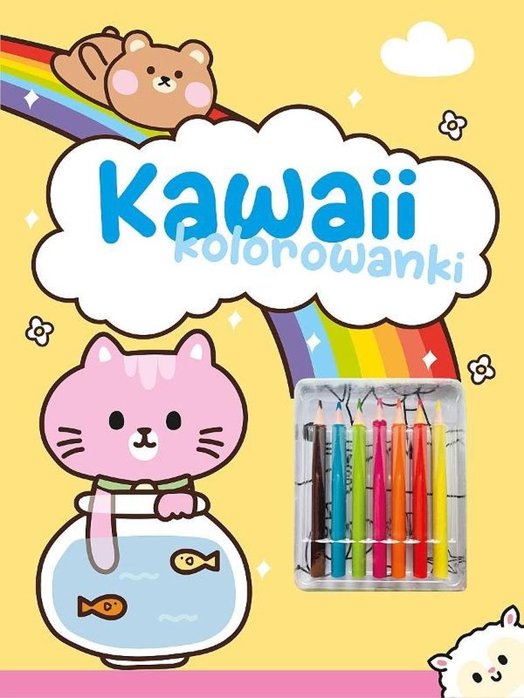 Kawaii. Kolorowanki żółta