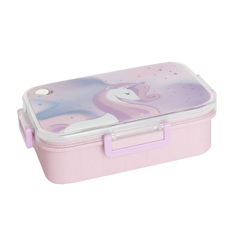 Kayokki, lunchbox dzielony, Jednorożec, fioletowy