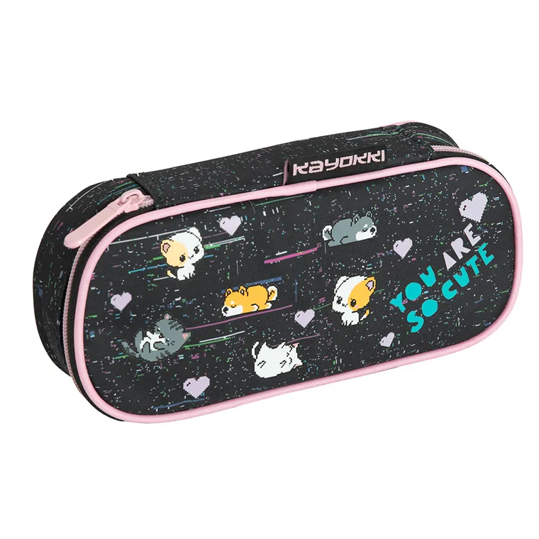 Kayokki, piórnik, owalny, Cute zwierzątka