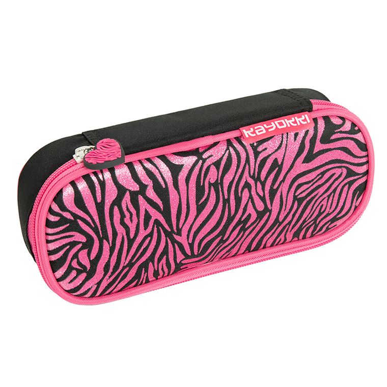 Kayokki, piórnik, owalny, Zebra różowa