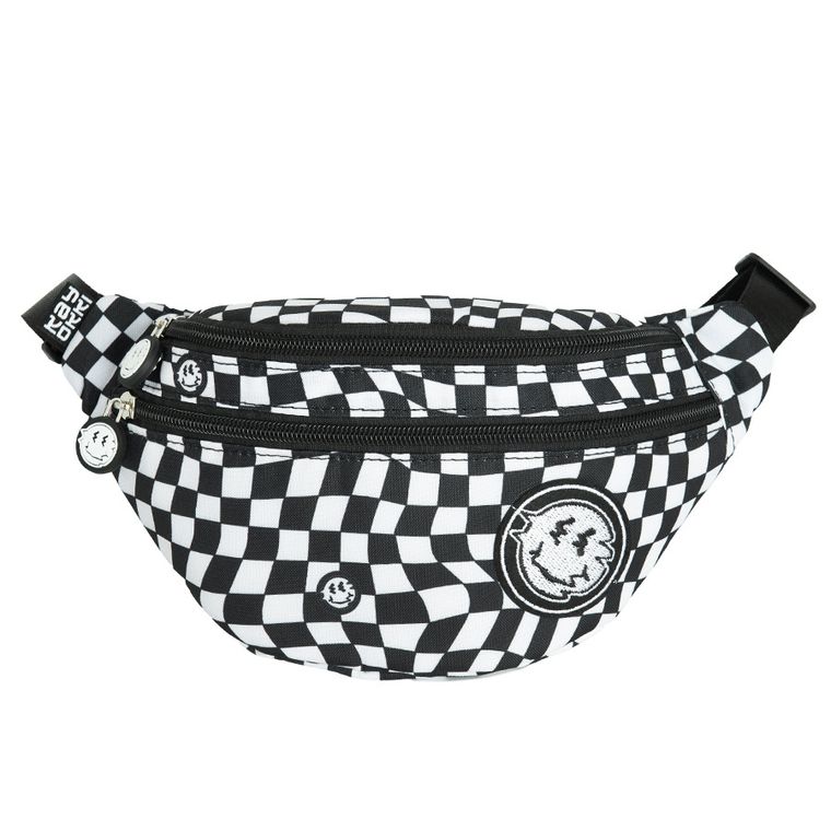 Kayokki, saszetka na biodra, Szachownica, czarno-biała