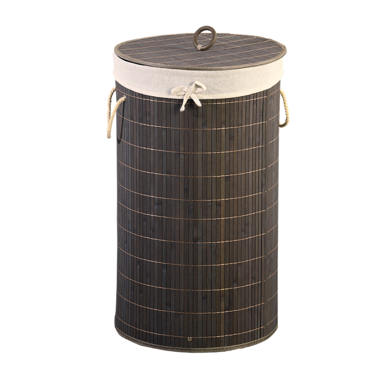 Kesper, bambusowy kosz na pranie z materiałowym wkładem, 35-60 cm