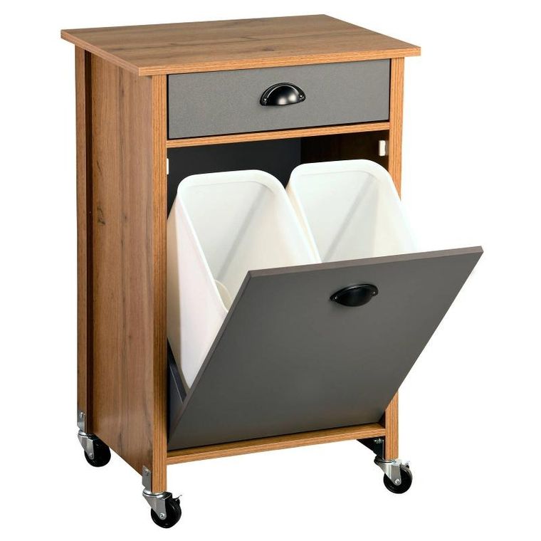 Kesper, barek kuchenny z koszami do segregacji, 79-50-37 cm