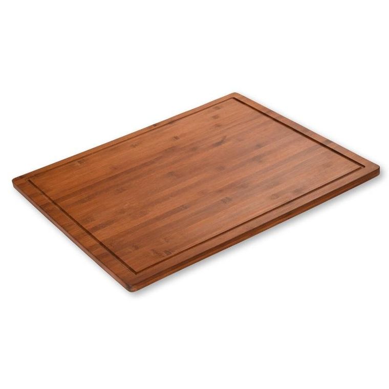 Kesper, deska do krojenia z antypoślizgowymi nóżkami, ciemny bambus, 50 x56 cm