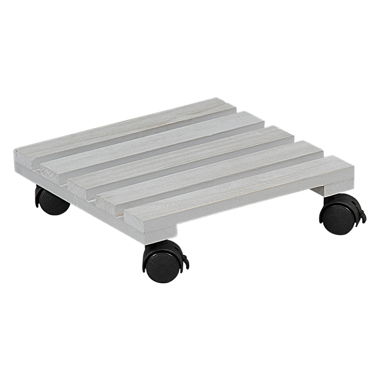 Kesper, drewniana podstawka na kółkach pod doniczkę