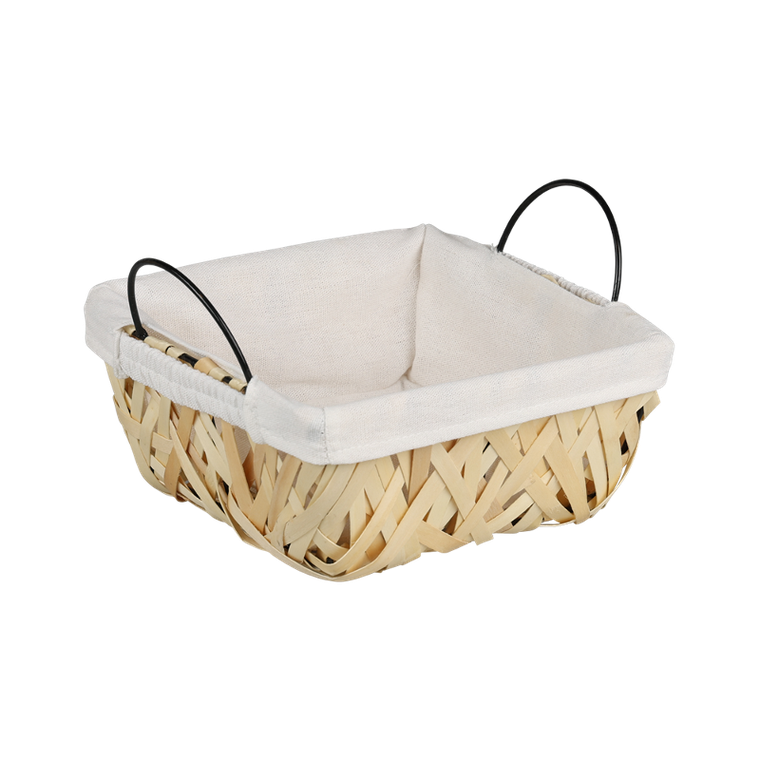 Kesper, koszyk na pieczywo z drewniana plecionką, 23-20 cm