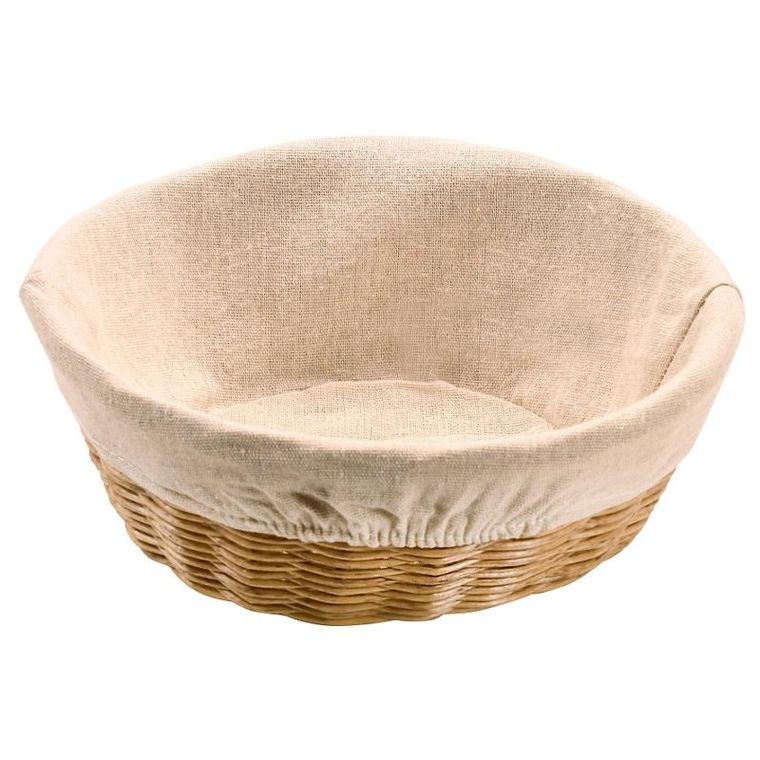 Kesper, koszyk na pieczywo z materiałową wyściółką, Ø 25 cm