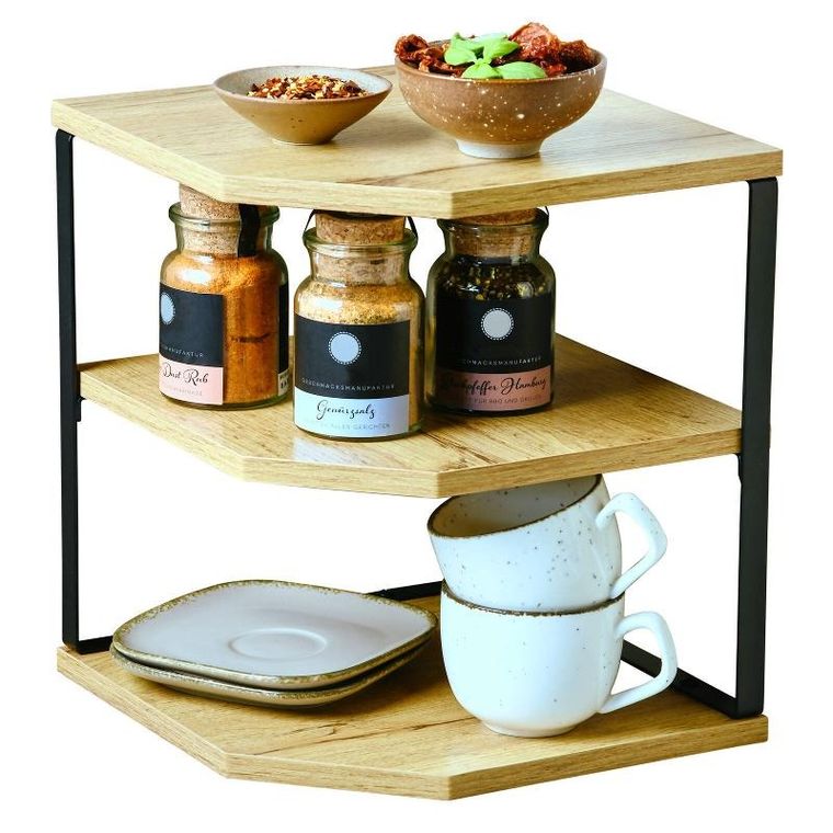 Kesper, narożna półka kuchenna z trzema półkami, 26-28 cm