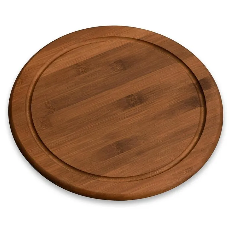 Kesper, okrągła deska o serwowania, ciemny bambus, Ø 26 cm