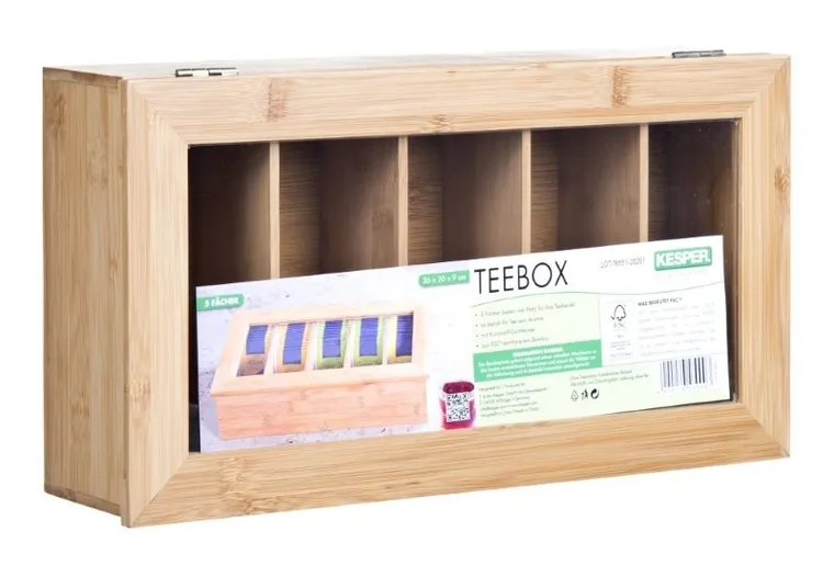 Kesper, pojemnik na herbatę, FSC, Bambus