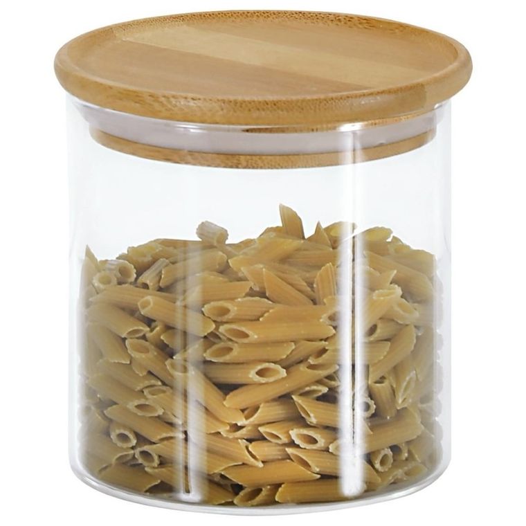 Kesper, pojemnik szklany z pokrywką z bambusa, 500 ml