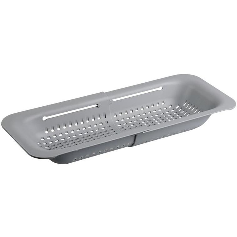 Kesper, sitko kuchenne do zlewu, plastikowe, szare, 36,2-20,2-6,5 cm