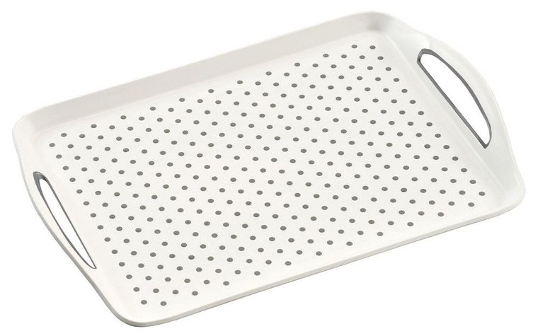 Kesper, taca antypoślizgowa z tworzywa sztucznego PP, biała