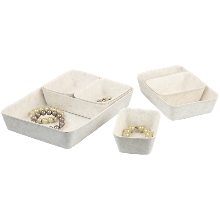 Kesper, zestaw filcowych organizerów, różne rozmiary