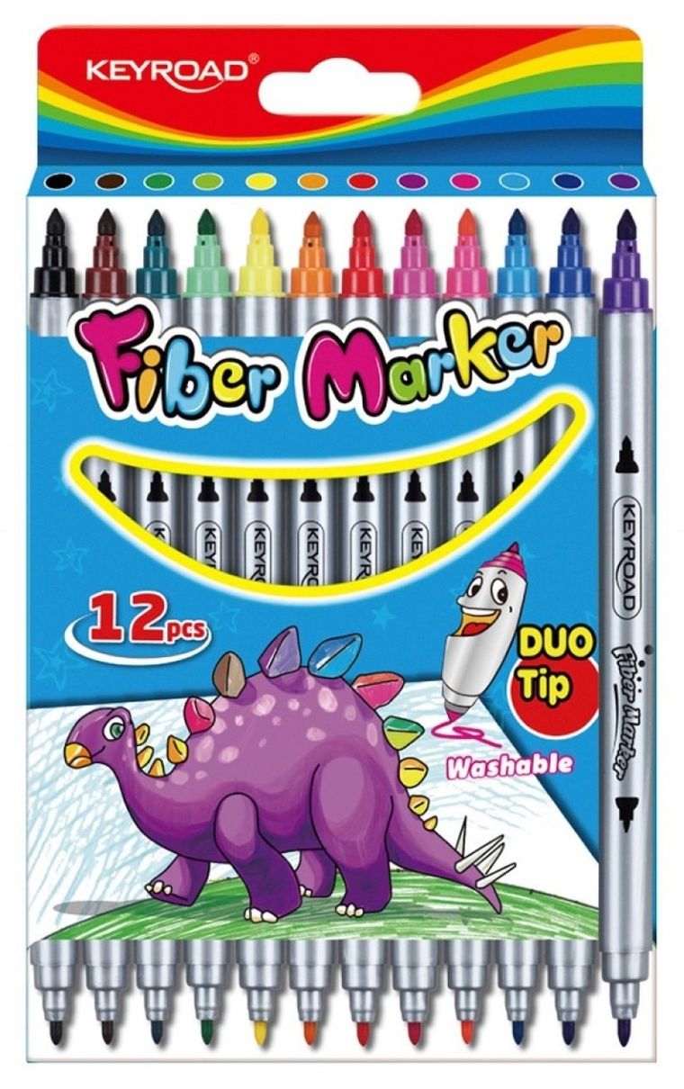 Keyroad, Duo Tip, flamastry, 12 kolorów